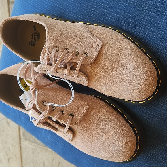 Dr Martens Smiths Oxford Shoes- Desert Oasis Suede, Peach Beige, Men's 5, W6 - Picture 9 of 10